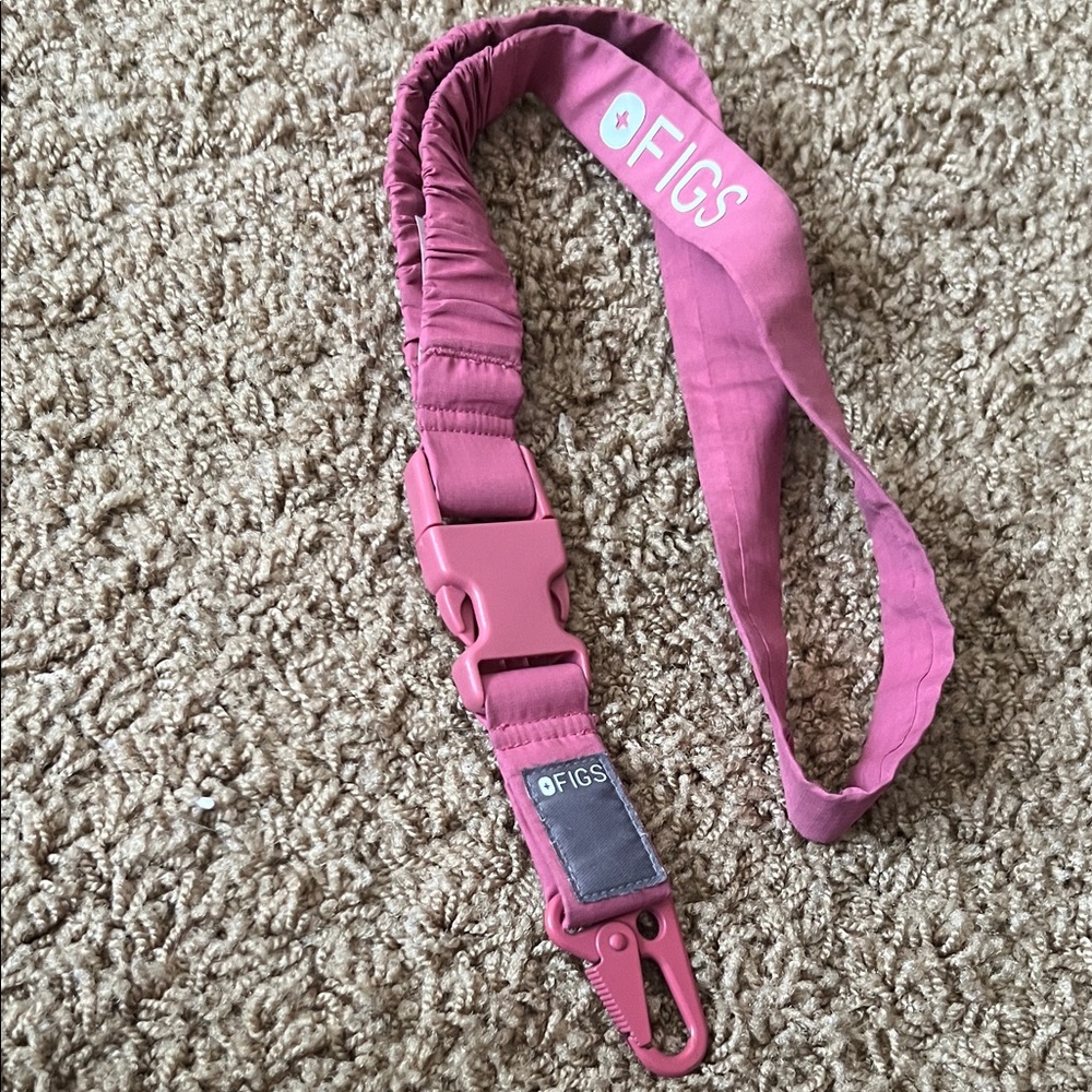 Figs Pink Badge Lanyard